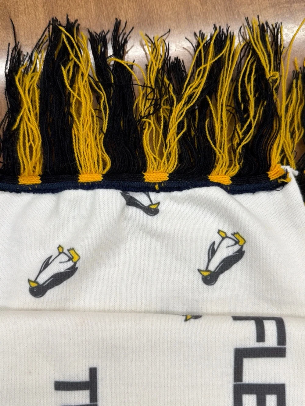 Fleetwood Mac Tusk Tour 1980 Scarf - White with Black & Yellow